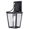 Vaxcel Cottage Grove 1 Light Matte Black Transitional Outdoor Wall Lantern Clear Glass T0774 - alternate 1